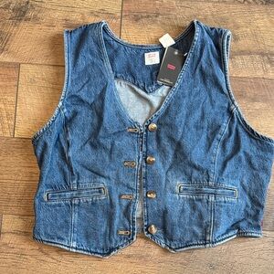 Levi's Classic Blue Denim Vest